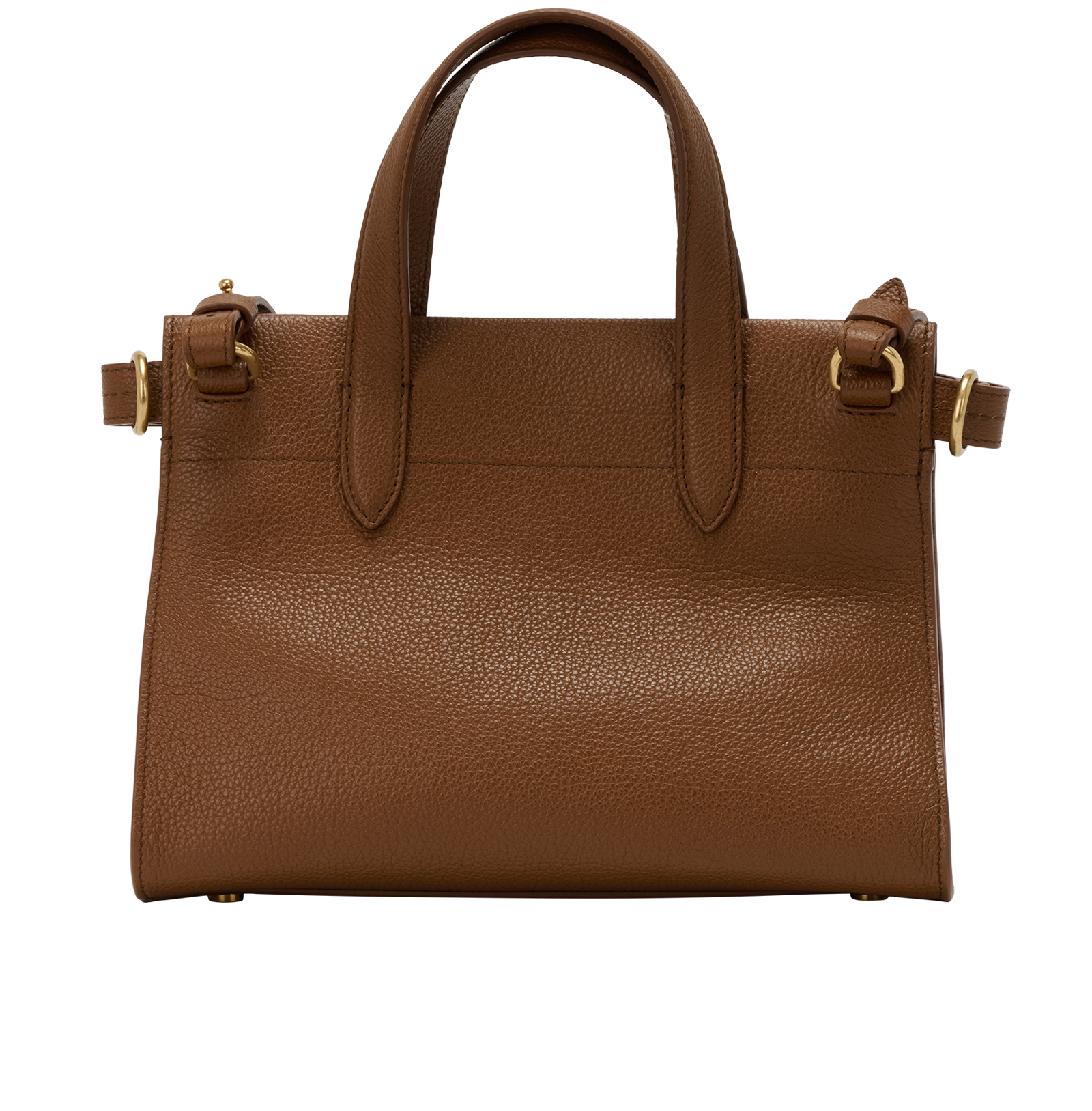 Mini Cotswolds Tote, &pound;495, Handbags, Tan, Leather, Back view